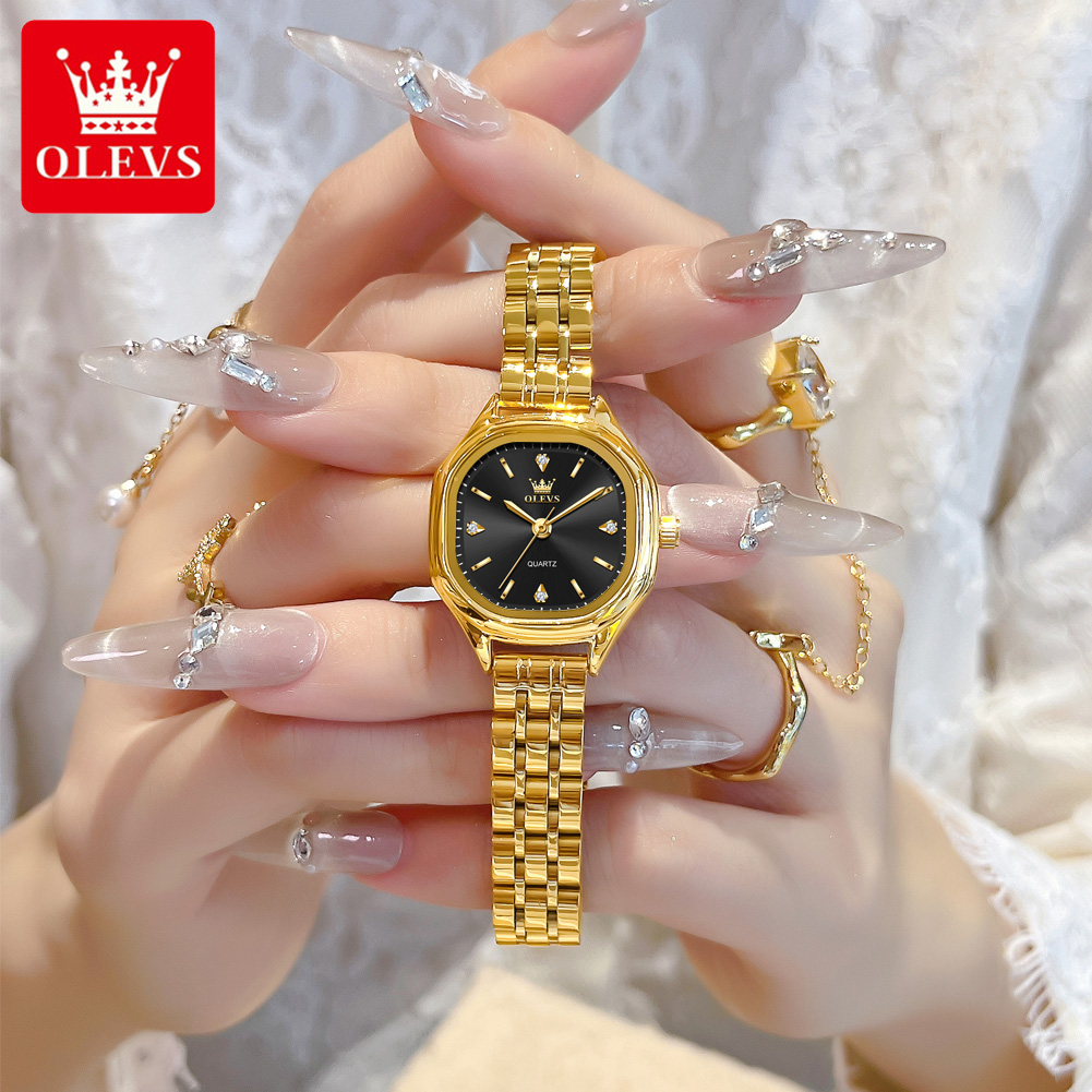 Men Fashion Elegant - OLEVS 5888 여성용 시계 골드 오리지널