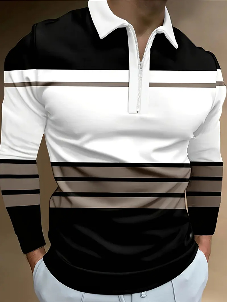 Mens Fashion Quarter Zip - 남성 폴로셔츠 지퍼 폴로 아웃도어 캐주얼