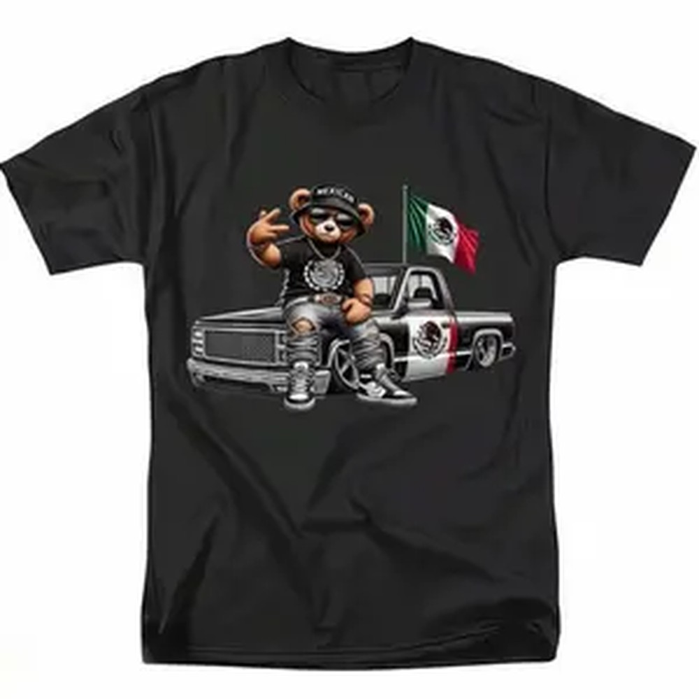 Mens Fashion Black Shirt - 코튼 남성용 패셔너블 크루넥 티셔츠 -