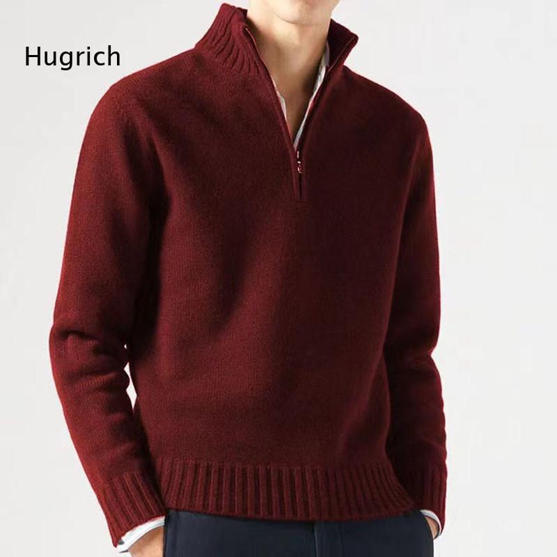Mens Fashion Quarter Zip - 패션 남성 솔리드 목폴라 쿼터 지퍼