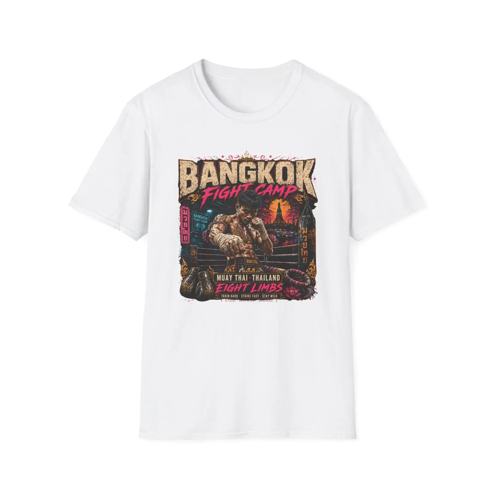 Mens Fashion Bangkok - 무에타이 티셔츠, 방콕 파이트 캠프, 아시아