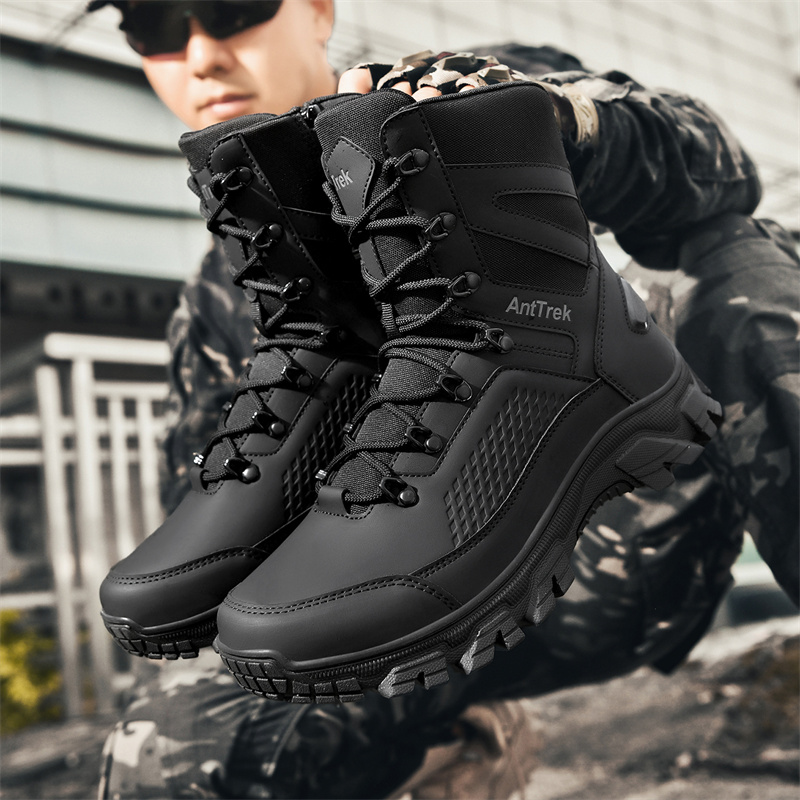 Men'S Fashion Footwear - 남성용 와일드 트레이닝 부츠 사계절용 하이탑