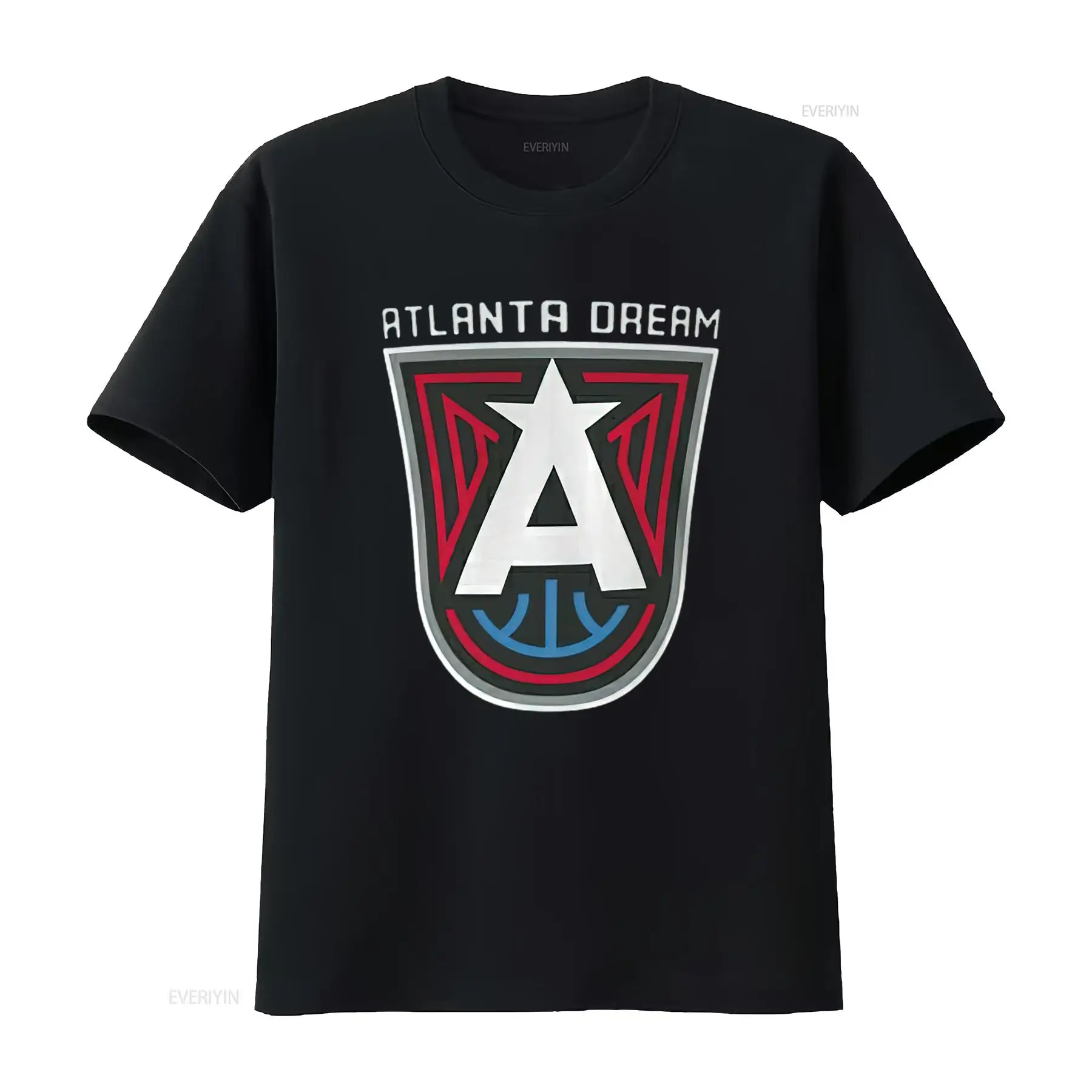 Mens Fashion Black Shirt - Mens Atlanta Dream 팬 베이스 티셔츠