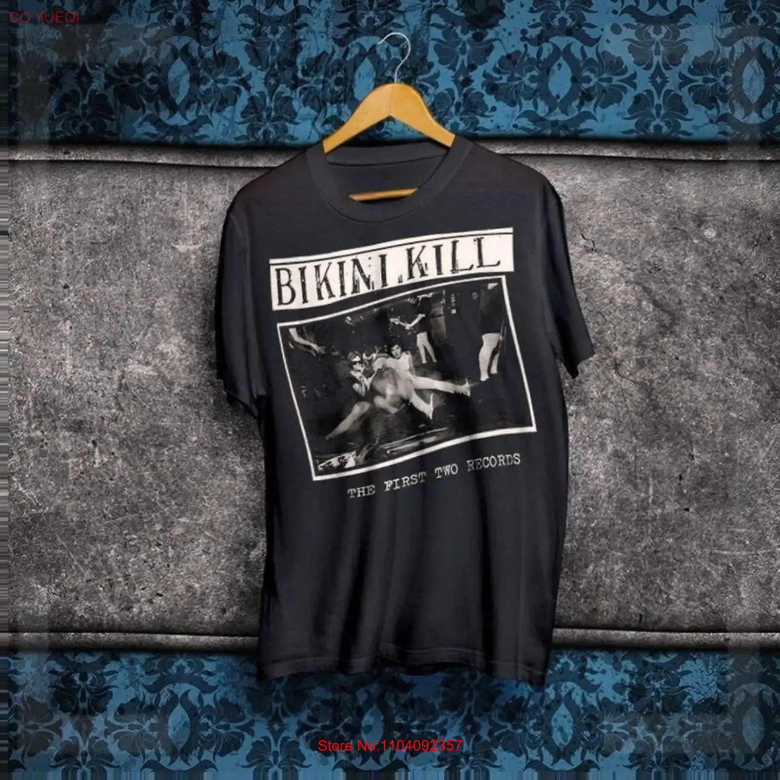 Mens Fashion Black Shirt - 비키니 킬 티셔츠 퍼스트 투 레코드