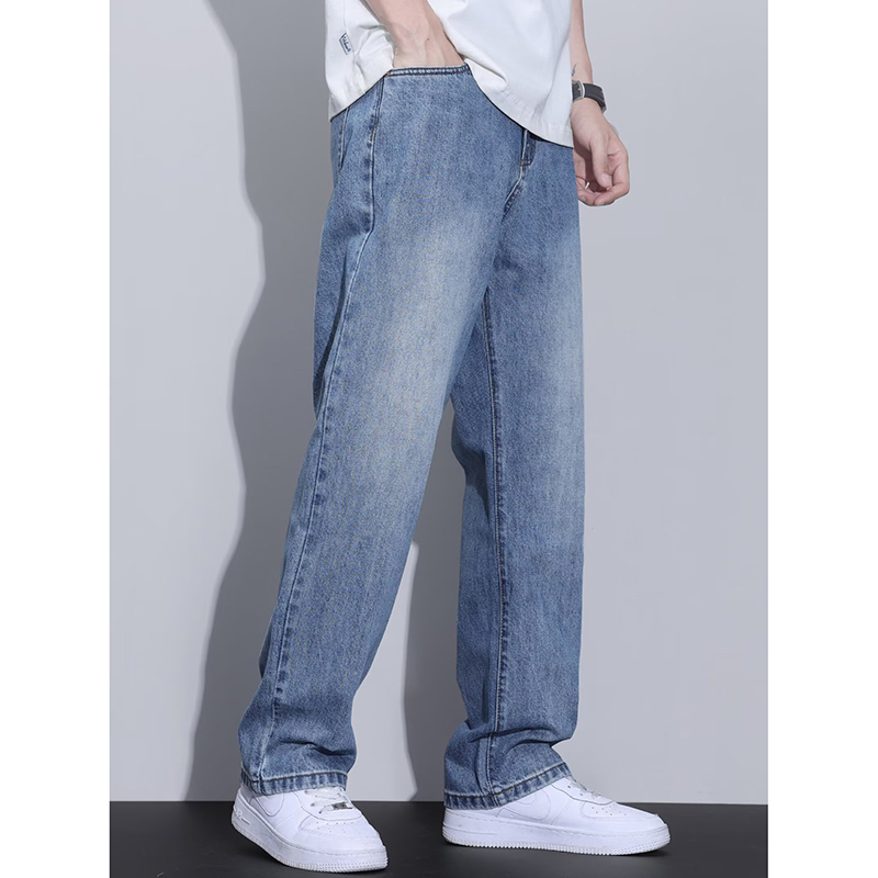 봄 가을 미국 레트로 캐주얼 바지 남성 하이 스트리트  - Men'S Fashion With Baggy Jeans 리뷰 및 가격