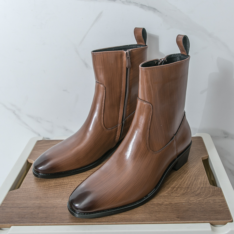 클래식 편안한 앵클 부츠 패션 남성 캐주얼 가죽 첼시  - Men'S Fashion Footwear 리뷰 및 가격
