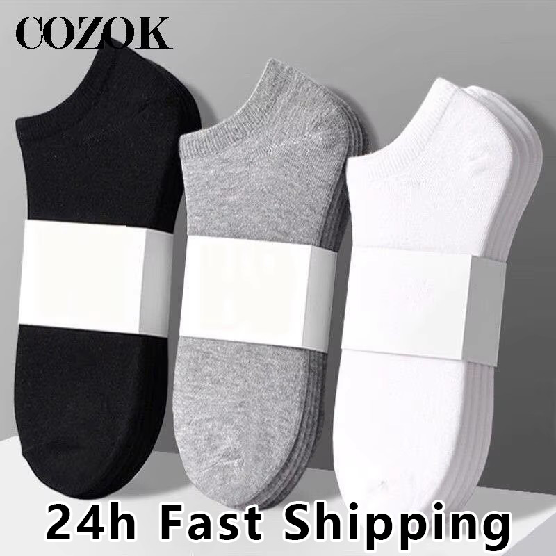 10pcs = 5 쌍 남성 양말 캐주얼 통기성 보트 양 - Socks Ankle Men 리뷰 및 가격