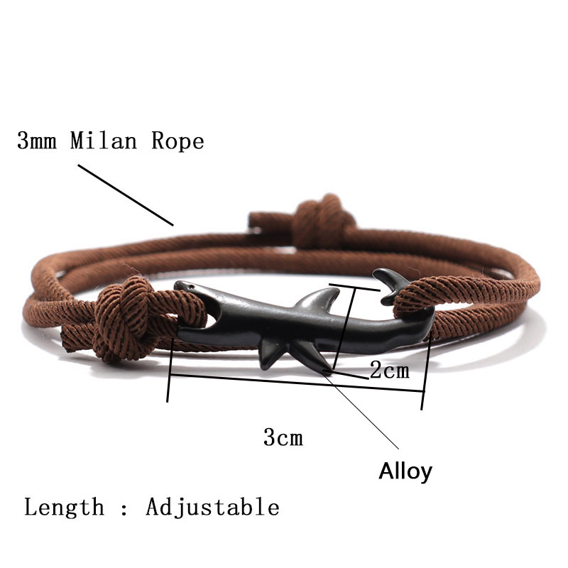 새로운 해상 팔찌 남자 블랙 상어 Braslet 슬라이 - Milan Men'S Fashion 리뷰 및 가격