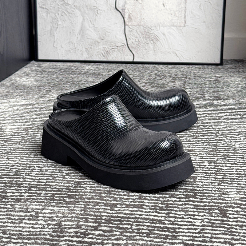 6cm 높이 남성 패션 슬리퍼 고급 천연 가죽 2026 - Men Fashion Elegant 리뷰 및 가격