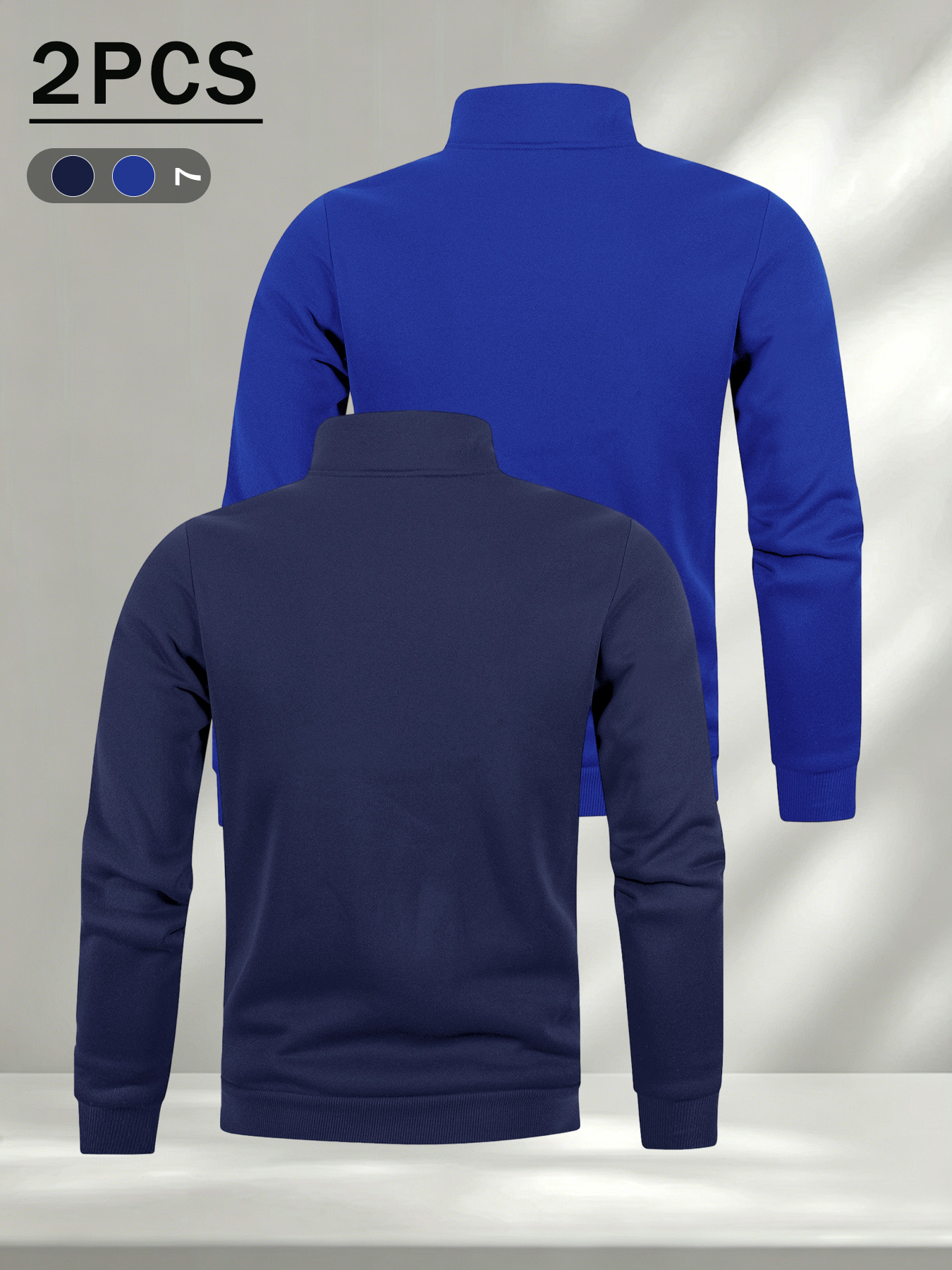 2팩 남성 패션 쿼터 지퍼 스탠드 칼라 풀오버 스웨트셔 - Mens Fashion Quarter Zip 리뷰 및 가격