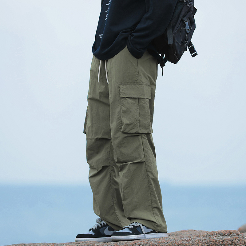 남성용 루즈핏 카고 팬츠 한국 패션 스트리트웨어 남성  - Men Fashion Korean Style 리뷰 및 가격