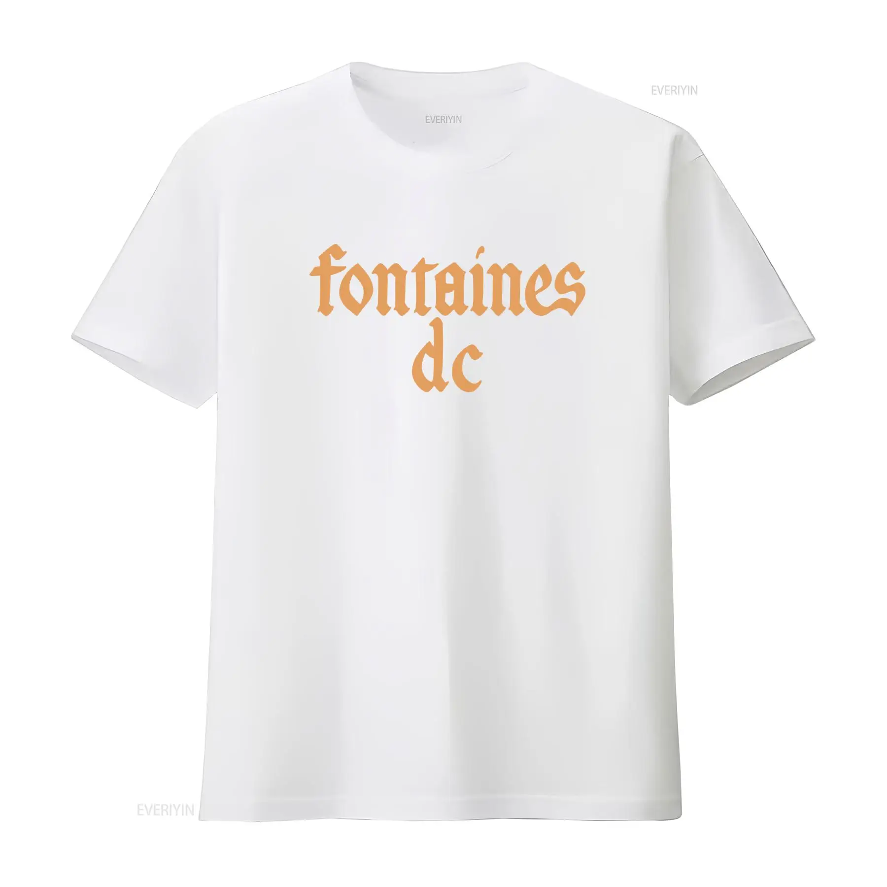 Fontaines D C '고딕 로고' 블랙 티셔츠 새 - Mens Fashion Black Shirt 리뷰 및 가격