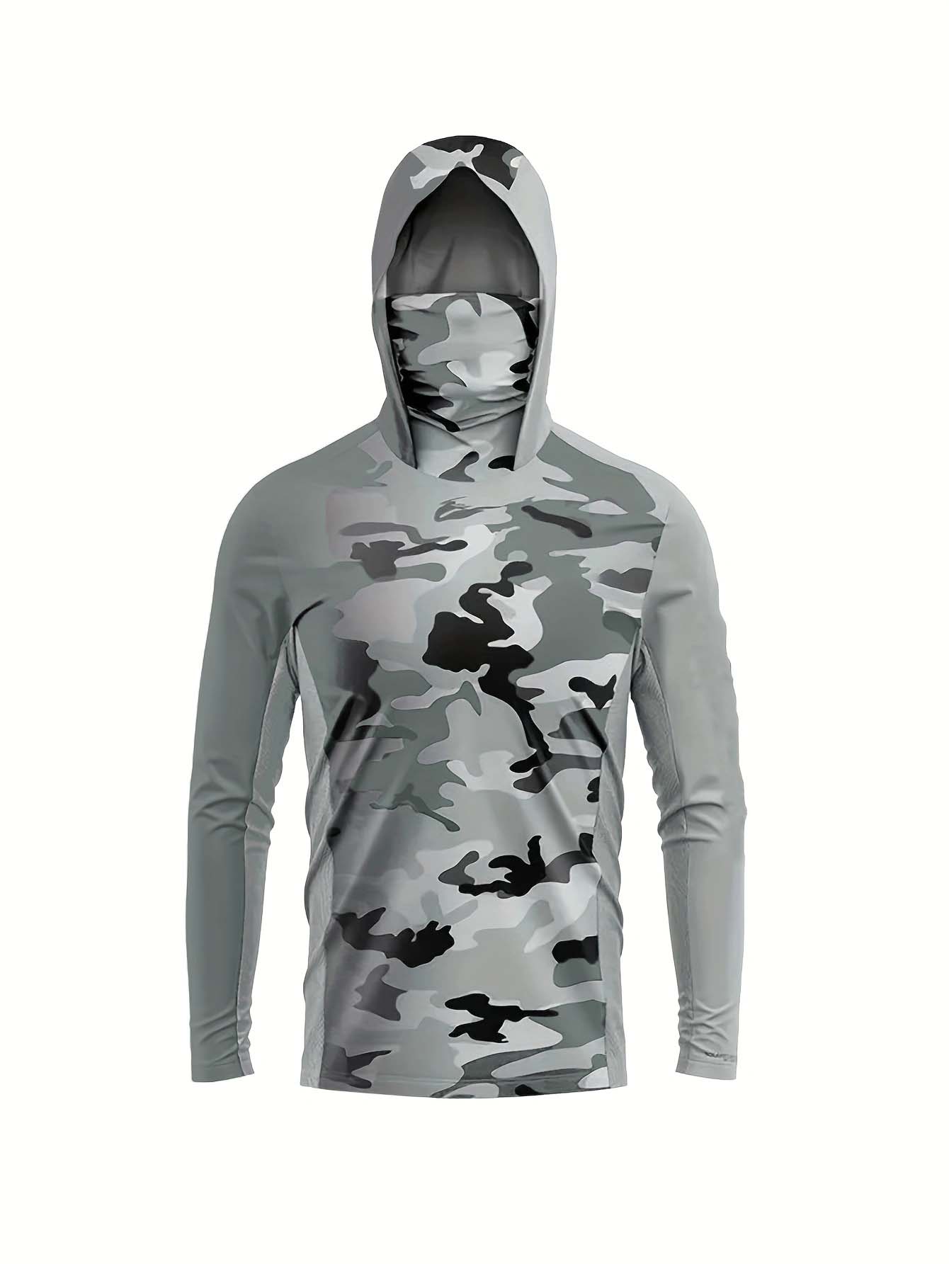 야외 낚시꾼용 후드형 긴팔 티셔츠, 그라데이션 네온 카 - Men Fashion Upper 리뷰 및 가격