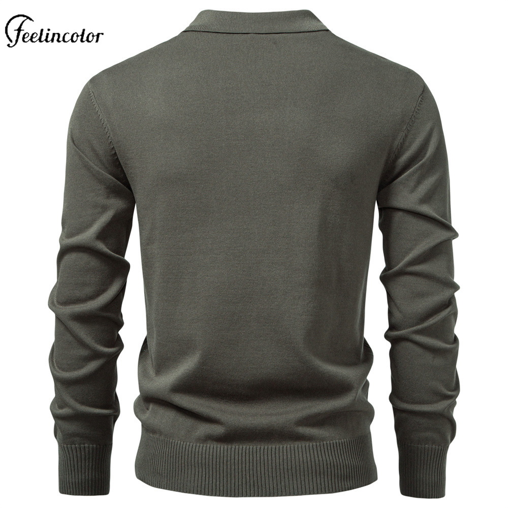 올리브 그린 남성용 쿼터 집업 폴로 셔츠 긴팔 텍스처  - Mens Fashion Quarter Zip 리뷰 및 가격
