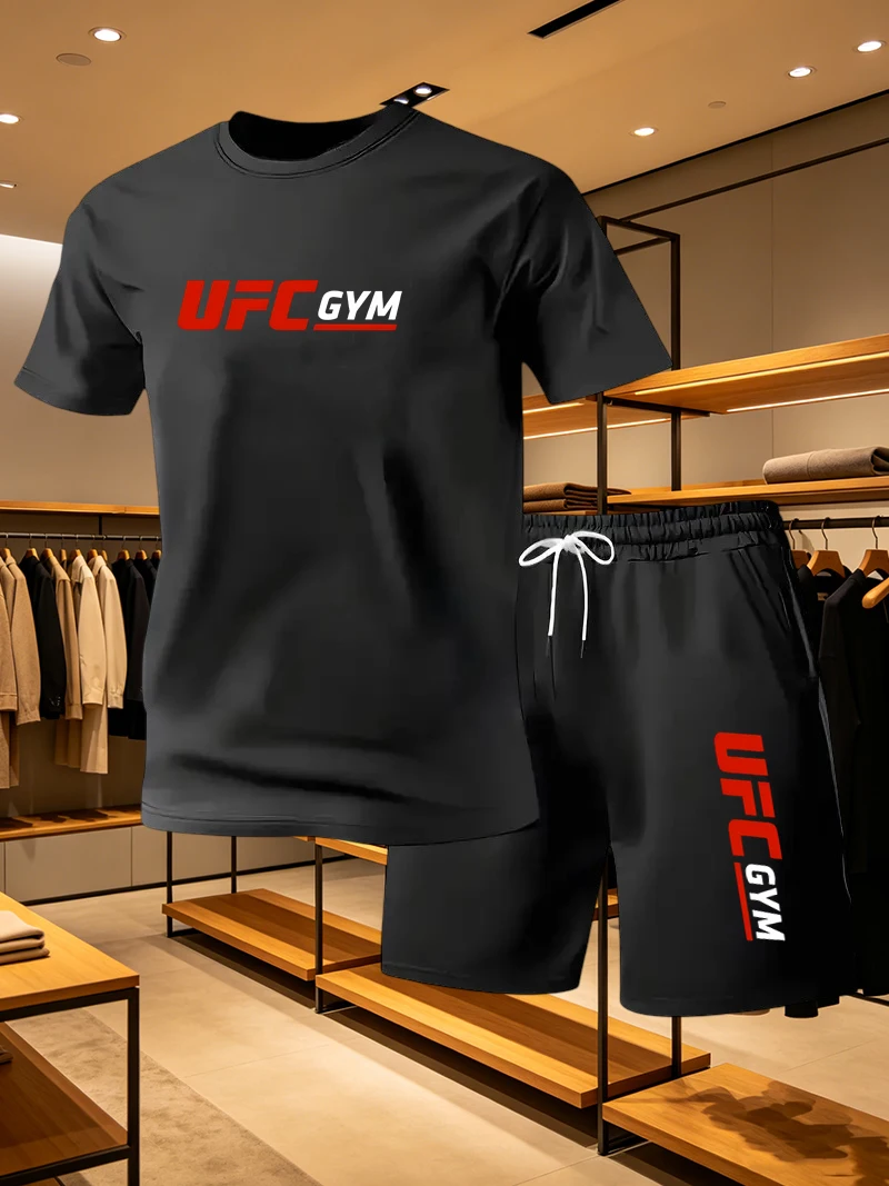 남성 패션 티셔츠 반바지 UFC 캐주얼 세트 여름 스포 - Men'S Fashion Rules 리뷰 및 가격