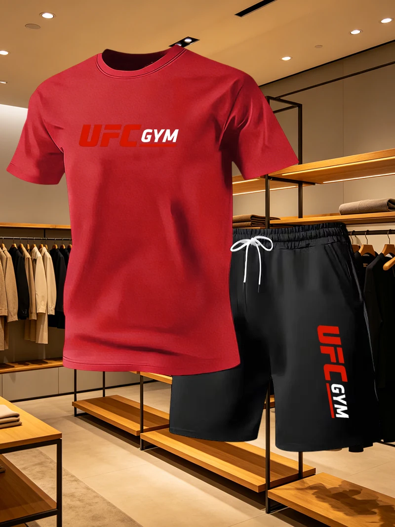남성 패션 티셔츠 반바지 UFC 캐주얼 세트 여름 스포 - Men'S Fashion Rules 리뷰 및 가격