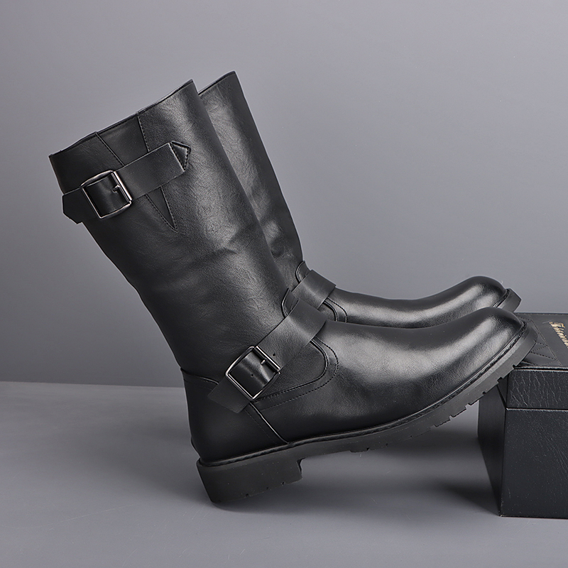 영국 스타일 남성 패션 코스프레 무대 하이 모터사이클  - Men'S Fashion Footwear 리뷰 및 가격