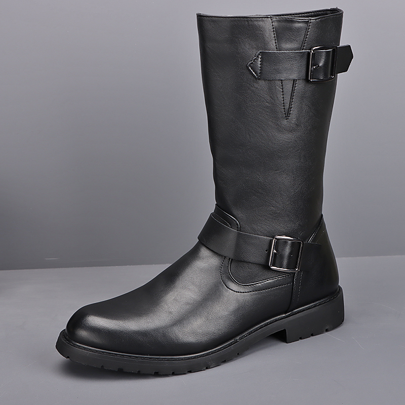 영국 스타일 남성 패션 코스프레 무대 하이 모터사이클  - Men'S Fashion Footwear 리뷰 및 가격