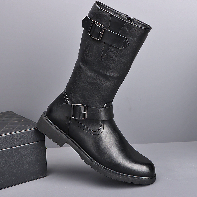 영국 스타일 남성 패션 코스프레 무대 하이 모터사이클  - Men'S Fashion Footwear 리뷰 및 가격