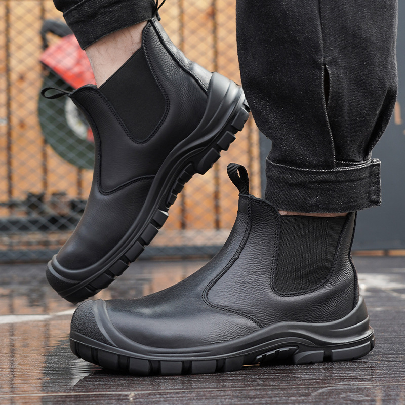대형 남성용 패션 스틸 토 커버 작업화 소가죽 안전화  - Men'S Fashion Footwear 리뷰 및 가격