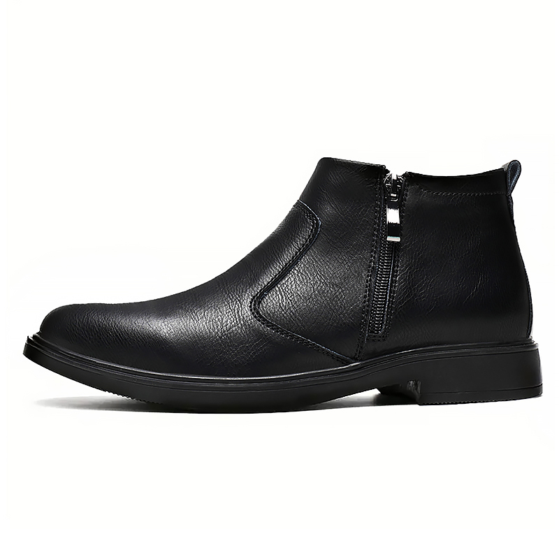 남성용 가을 겨울 신상 하이탑 가죽 신발, 지퍼가 달린 - Men'S Fashion Footwear 리뷰 및 가격