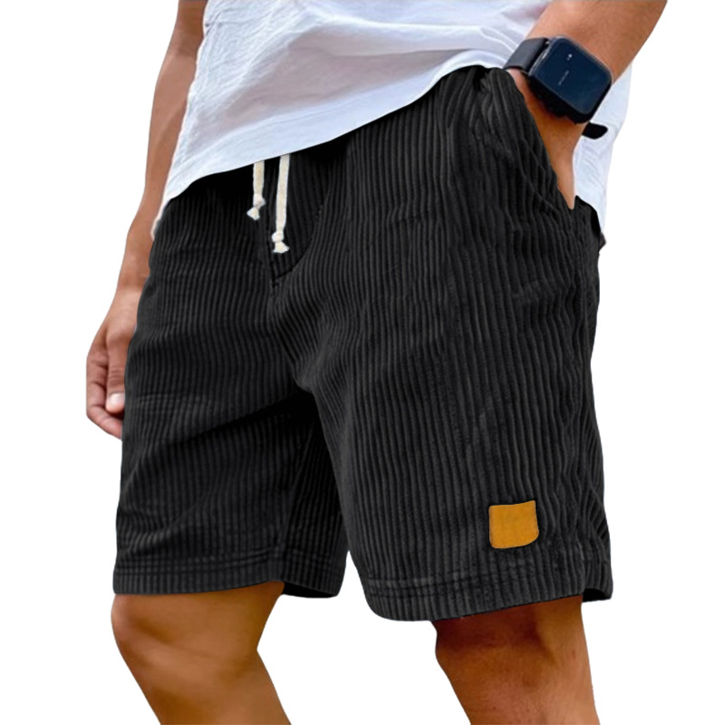 여름 신상 남성 빈티지 자수 가죽 라벨 코듀로이 캐주얼 - Men'S Fashion Labels 리뷰 및 가격