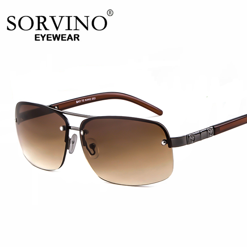 SORVINO 남성 폴리트 선글라스 하프 프레임 브라운 - Men'S Fashion Zara 리뷰 및 가격