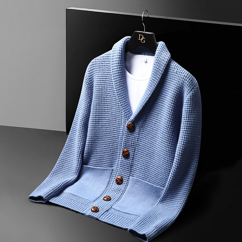 고급 니트 자켓, 남성용 새로운 스타일의 긴팔 스웨터, - Men Fashion Korean Style 리뷰 및 가격