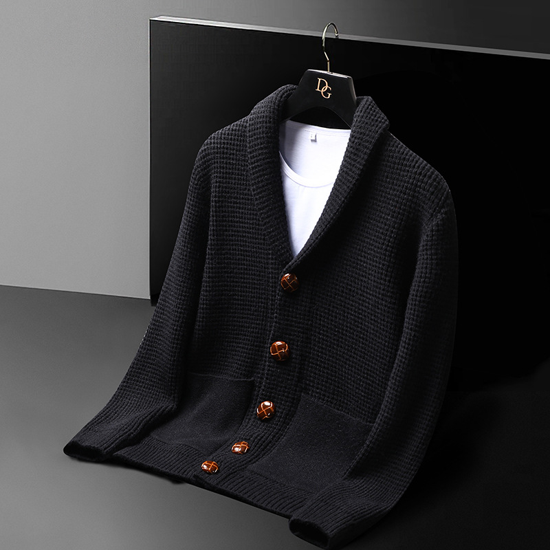 고급 니트 자켓, 남성용 새로운 스타일의 긴팔 스웨터, - Men Fashion Korean Style 리뷰 및 가격