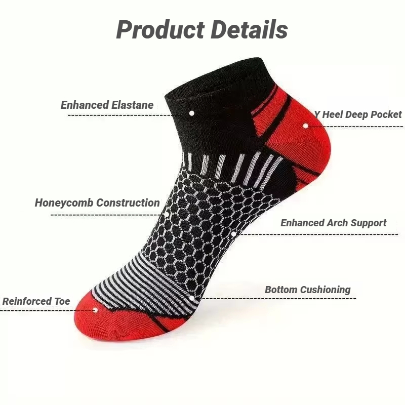 남성용 스포츠 짧은 양말 6켤레 - 땀 흡수 및 통기성 - Socks Ankle Men 리뷰 및 가격