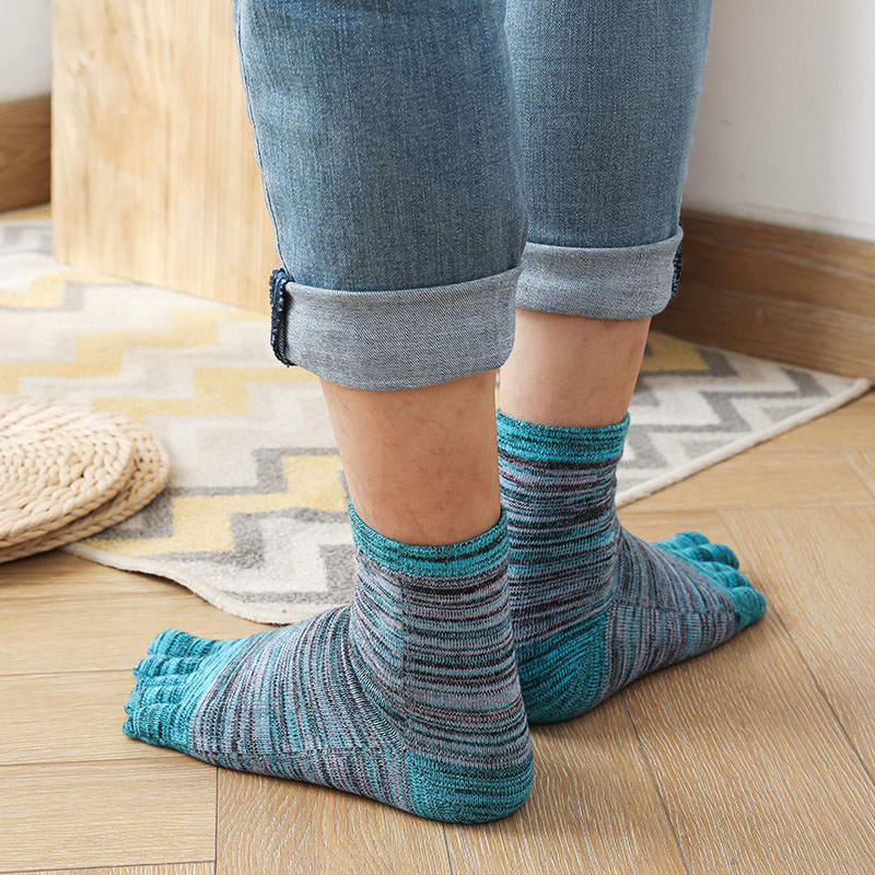 1/5 쌍 남자 다채로운 발가락 해피 양말 짧은 면화  - Socks Ankle Men 리뷰 및 가격