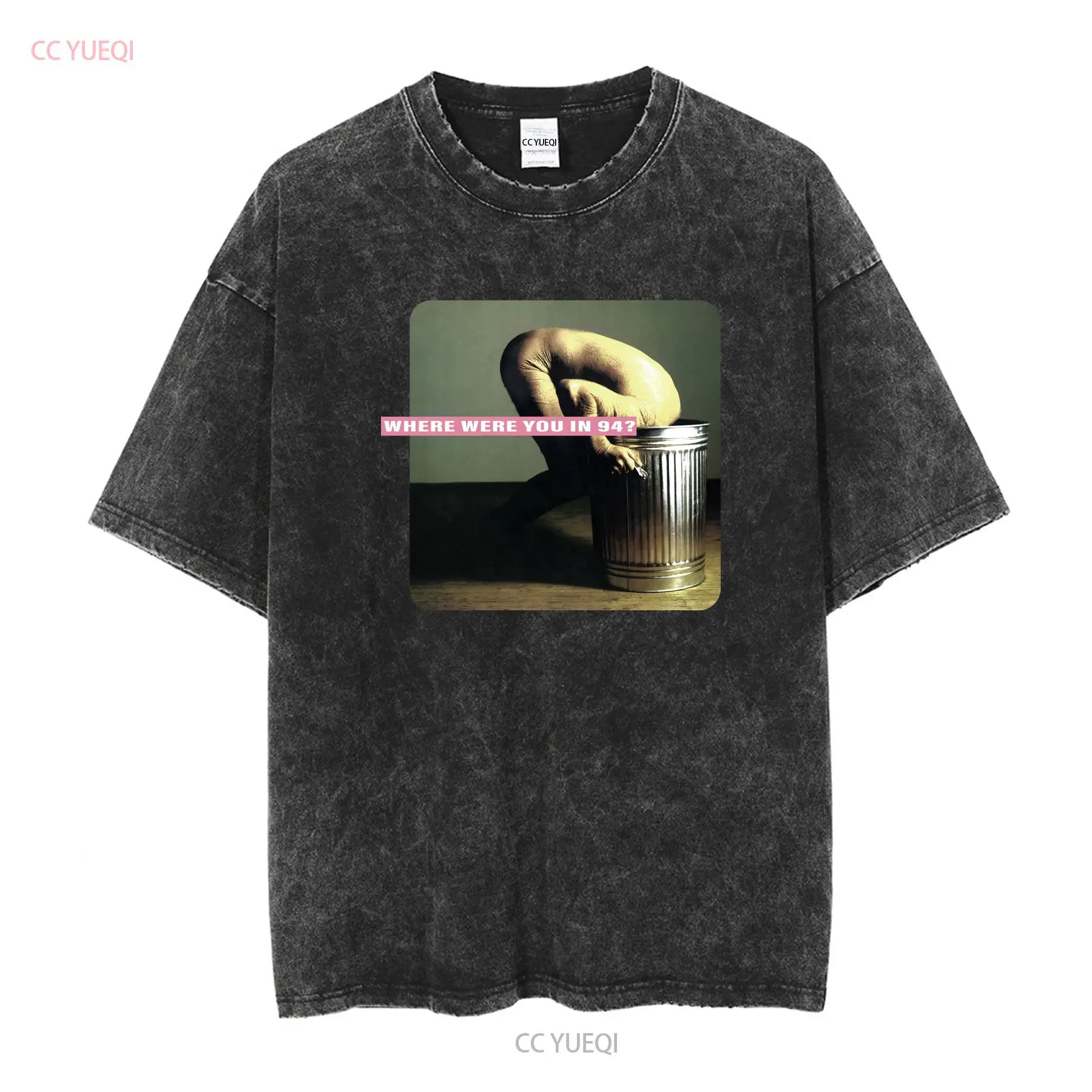 빈티지 테라피 밴드 트러블검 헤비 코튼 S-5XL 블랙 - Mens Fashion Black Shirt 리뷰 및 가격
