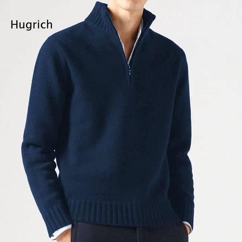 패션 남성 솔리드 목폴라 쿼터 지퍼 니트 스웨터 긴팔  - Mens Fashion Quarter Zip 리뷰 및 가격