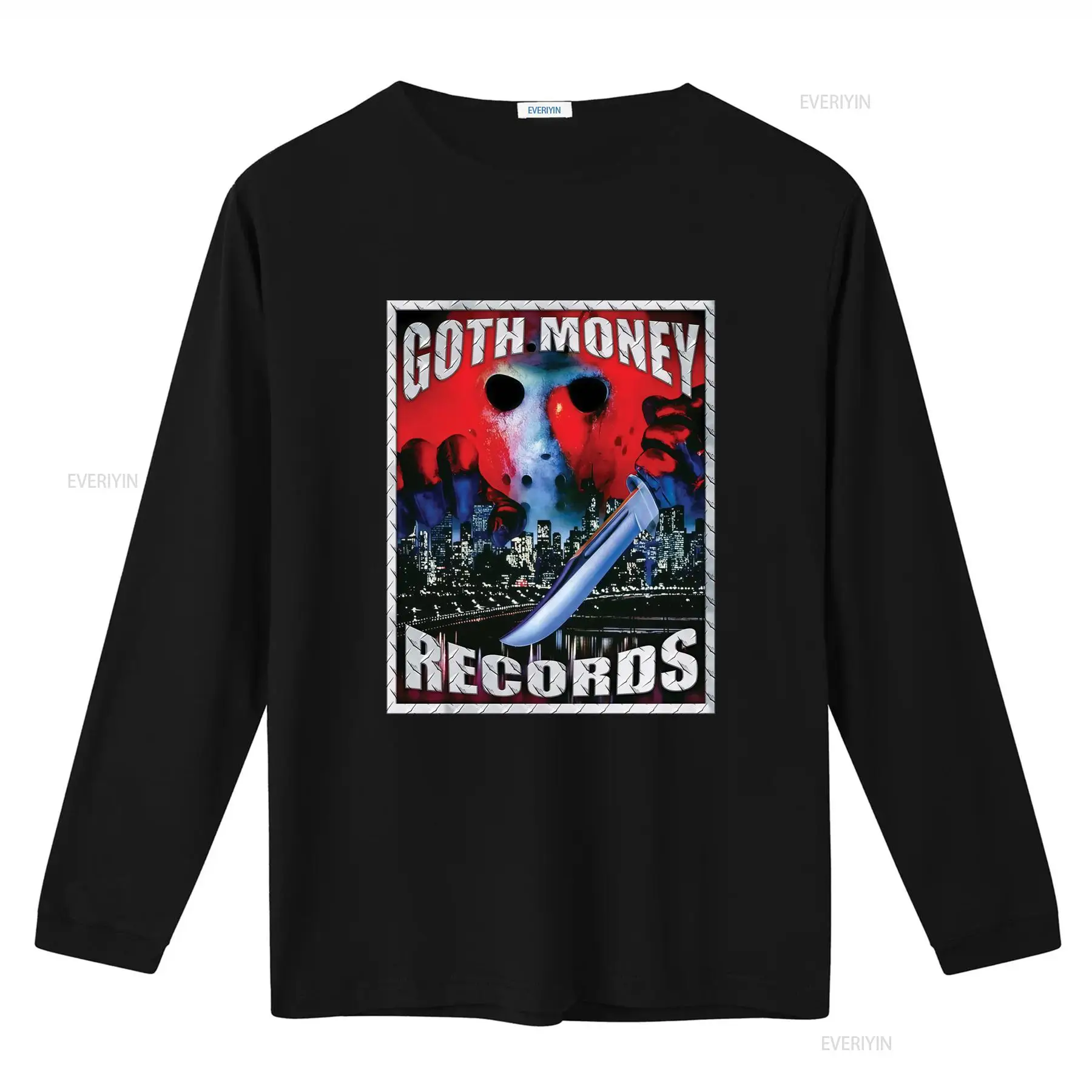 Goth Money Records 제이슨 로고 티셔츠  - Mens Fashion Black Shirt 리뷰 및 가격