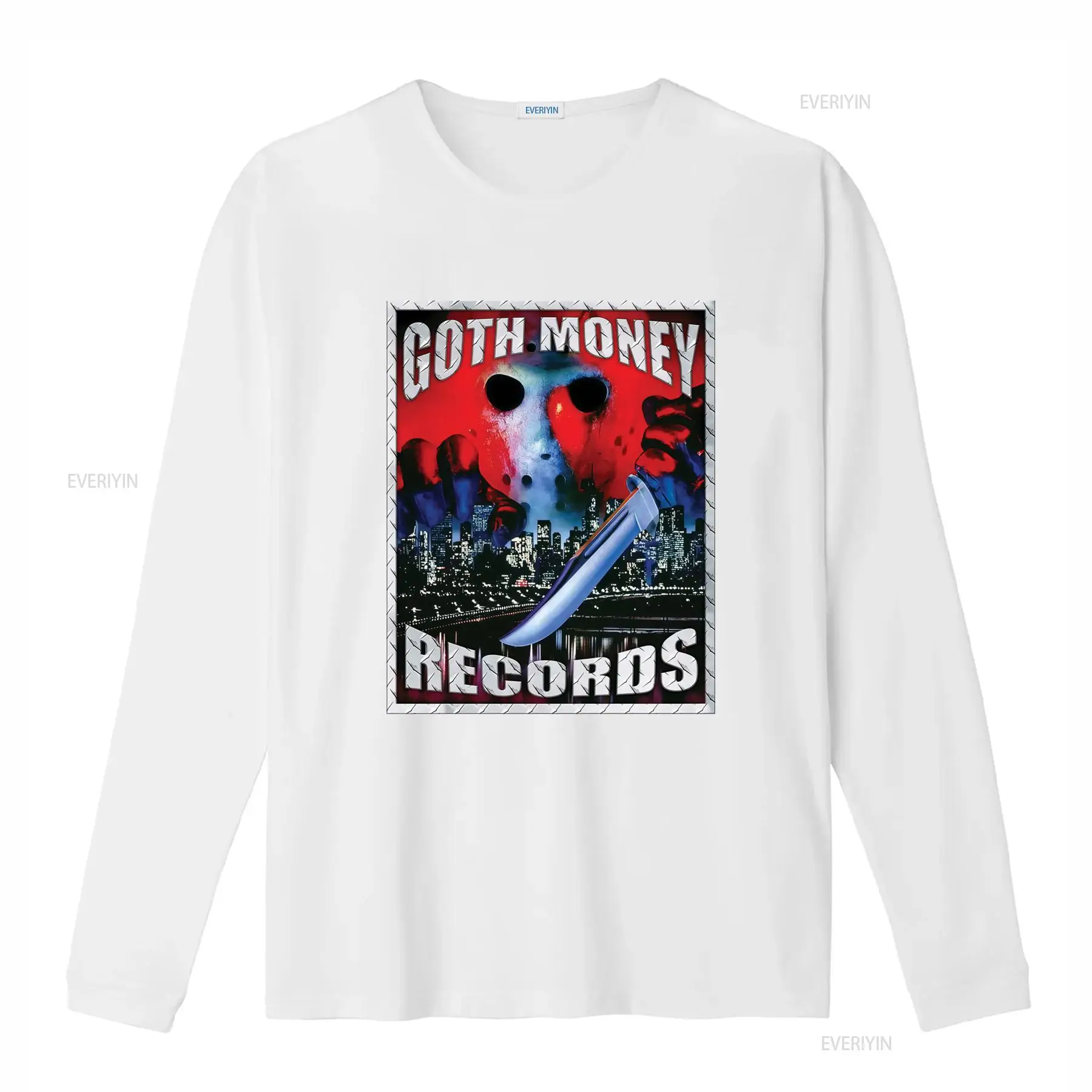 Goth Money Records 제이슨 로고 티셔츠  - Mens Fashion Black Shirt 리뷰 및 가격