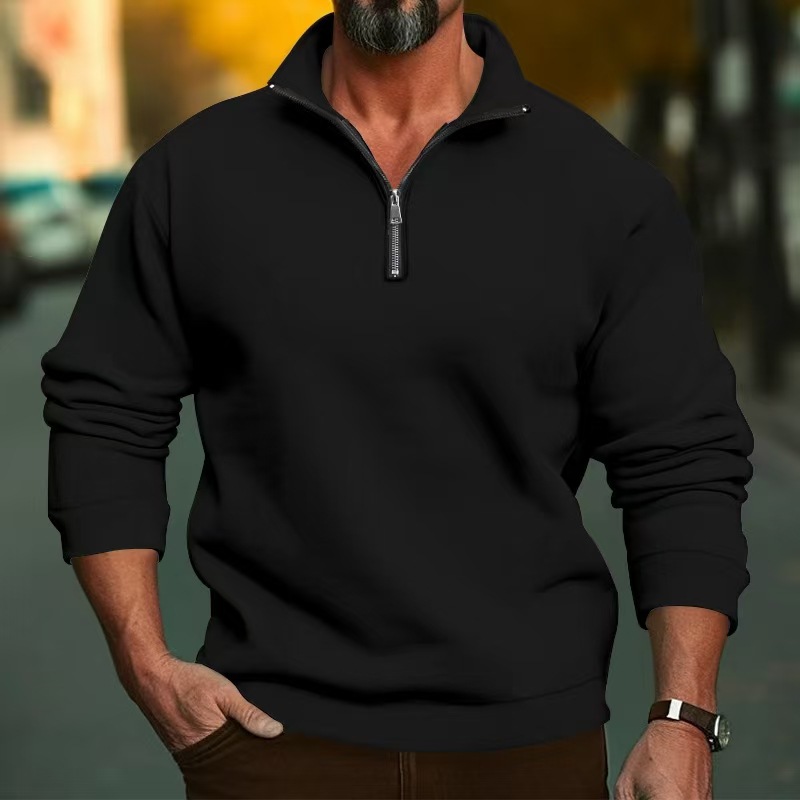 남녀 공용 쿼터 지퍼 풀오버 스웨트셔츠 봄 가을 스탠드 - Mens Fashion Quarter Zip 리뷰 및 가격