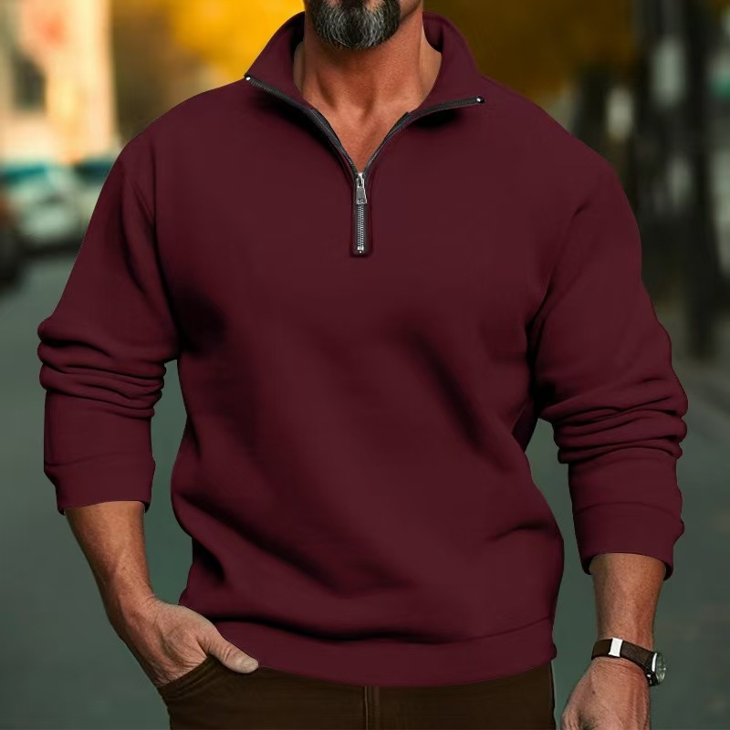 남녀 공용 쿼터 지퍼 풀오버 스웨트셔츠 봄 가을 스탠드 - Mens Fashion Quarter Zip 리뷰 및 가격