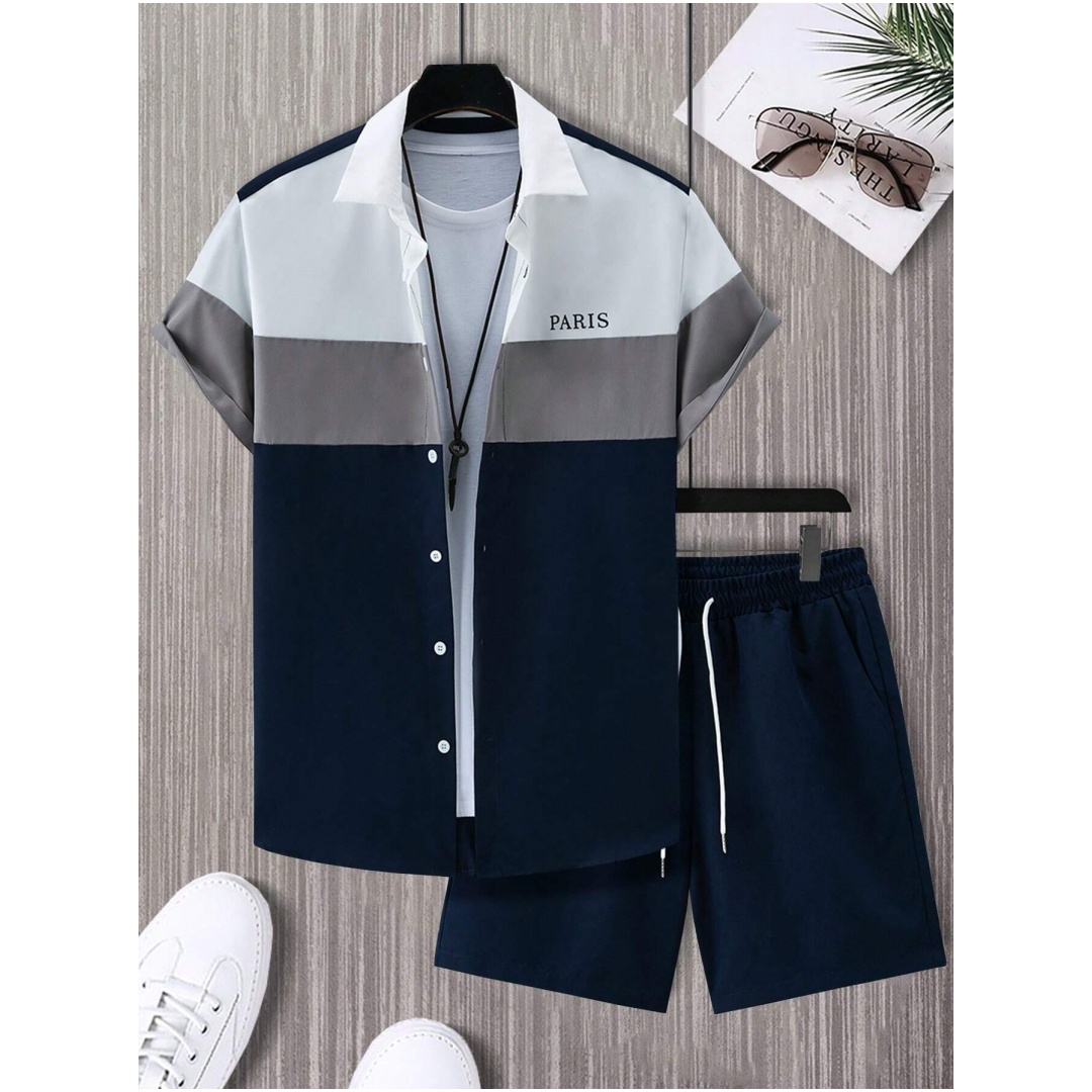 남성 패션 정장 블루 앤 화이트 패치워크 컬러 싱글 브 - Men'S Fashion Rules 리뷰 및 가격