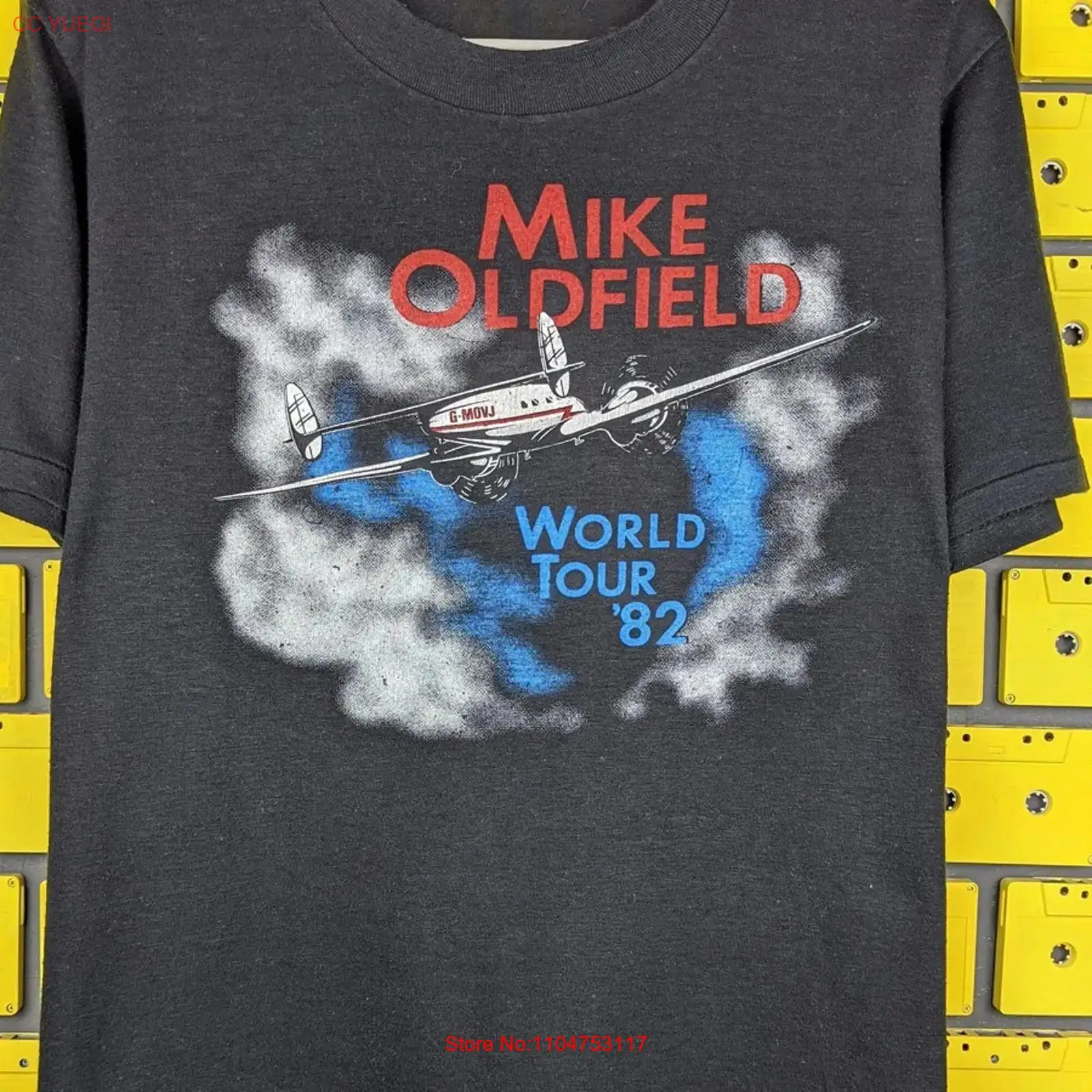 Mike Oldfield WORLD TOUR 블랙 티셔 - Mens Fashion Black Shirt 리뷰 및 가격