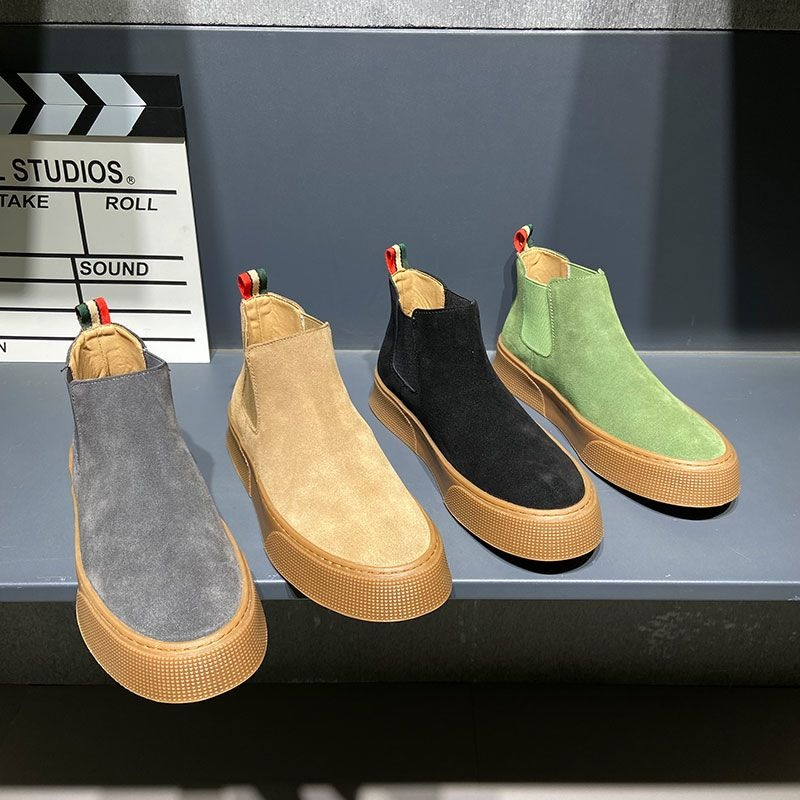 2026 가을 겨울 남성 첼시 부츠 슬립온 PU 가죽  - Men Fashion Korean Style 리뷰 및 가격