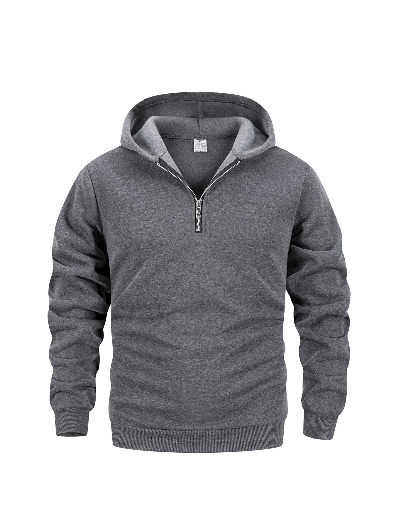 남성용 쿼터 집업 후드티 가을 따뜻한 긴팔 스웨트셔츠  - Mens Fashion Quarter Zip 리뷰 및 가격