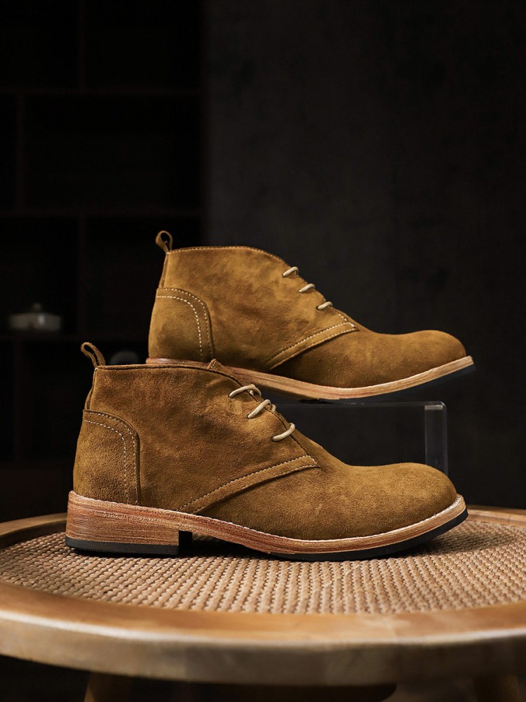 패션 다목적 남성 레이스 업 컬러 블록 암소 스웨이드  - Mens Fashion Workwear 리뷰 및 가격