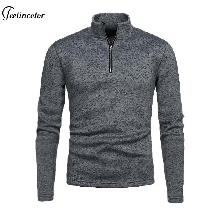 남성 헤더드 그레이 쿼터 집업 터틀넥 스웨트셔츠 캐주얼 - Mens Fashion Quarter Zip 리뷰 및 가격